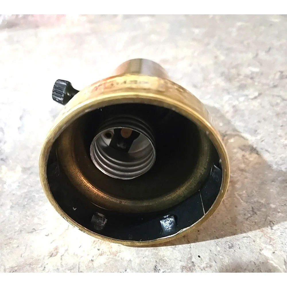 Vtg Stiffel Lamp Finial Brass Ornate Replacement Part 3.5